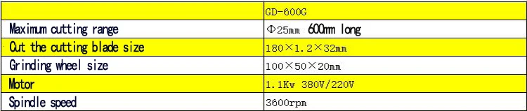 GD-600G Многофункциональный наперсток для резки прецизионная резка наконечник для резки шлифовальный станок 220 В/380 В 1 шт