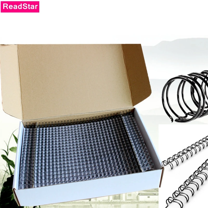ReadStar A4 3:1/2:1 Pitch 1/4"-1-3/4"(6.4-38.1mm) OY Double Coil Loop Wire Binding Rings 24/30/50/100PCS/Box
