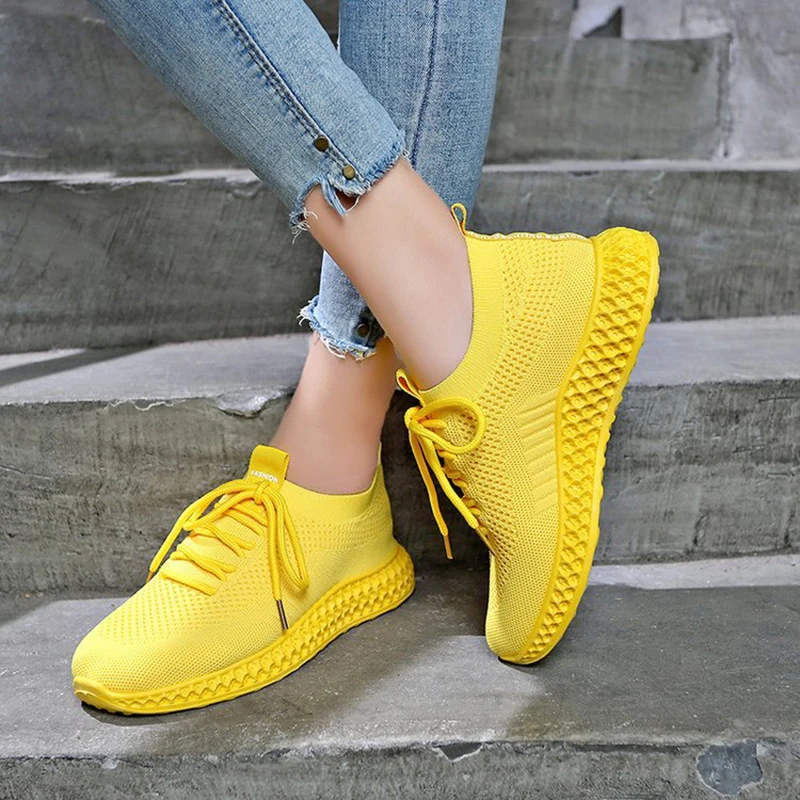 

Women Casual Shoes Mesh Breathable Mesh Air Platform Sneakers Wedge Tenis White Walking Shoes Female Desiger Vulcanice Shoes
