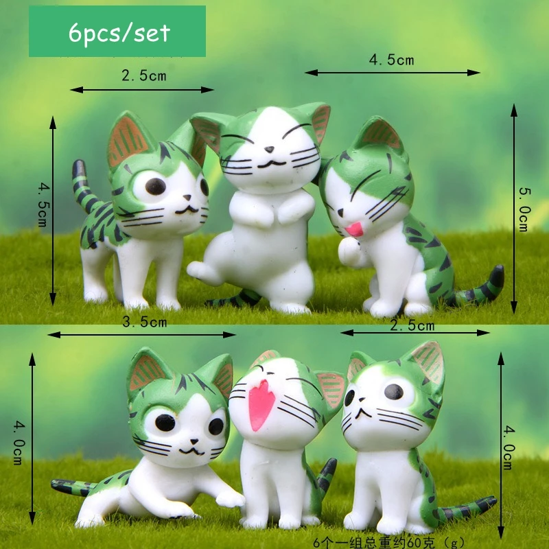6 шт./компл. LPS cat mini Chi's Sweet toys. Мини котенок Украшения детский подарок|Аксессуары