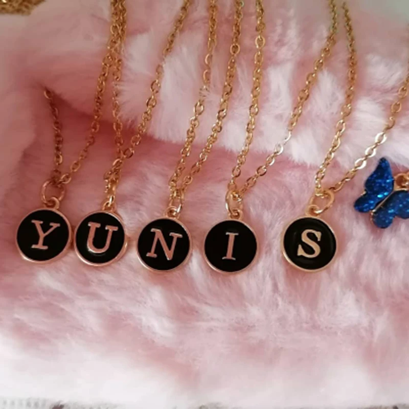 New 12*14mm A-Z Letter Charms Enamel Charms Alphabet Initial Letter Handmade Pendant For Diy Bracelet Jewelry Making Wholesale