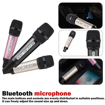 

Wired Bluetooth Microphone for Car Radio Wireless Karaoke Professional Home Studio Handheld Computer Capacitive Car Microphone