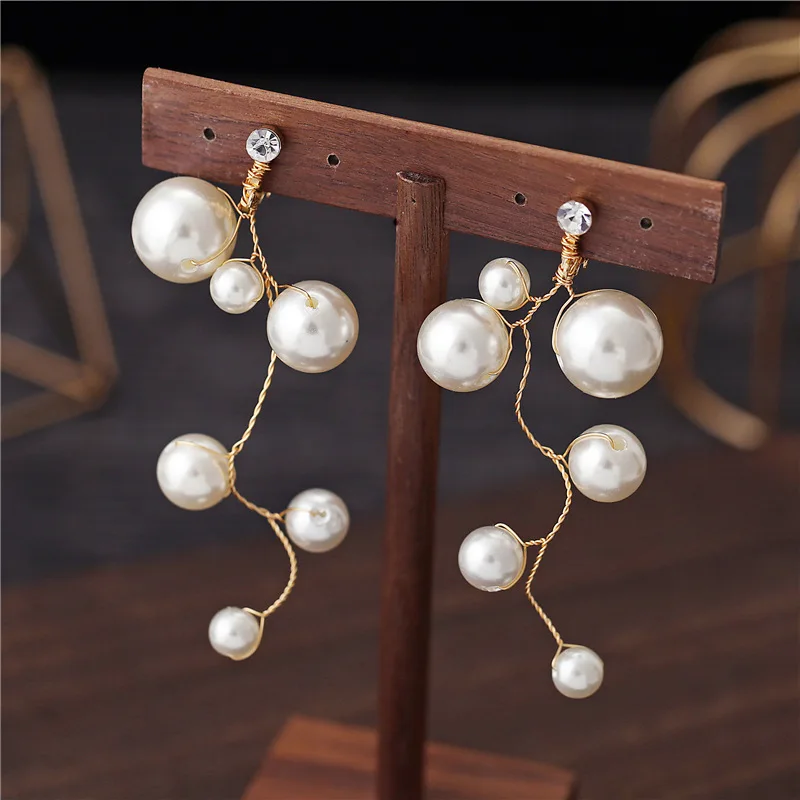 Beautiful Silk Yarn Flower dreamy Earrings Exterior Style headband Wedding hair accessories for bride