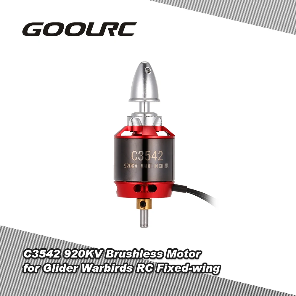 Оригинальный бесщеточный двигатель GoolRC C3542 920KV для планера варенья самолета с