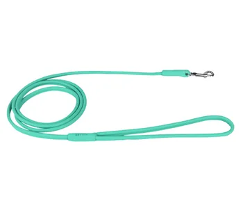 

COLLAR Leash leather round dog menthol 10 mm 122 cm Collar Glamour