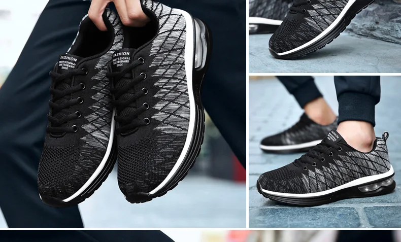 MoneRffi Мужские дышащие кроссовки подошвы кроссовки отскок амортизация спортивная обувь на шнуровке тренировочные туфли для бега, атлетики