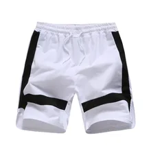 Летние мужские повседневные свободные шорты с эластичной резинкой на талии, Молодежные спортивные шорты