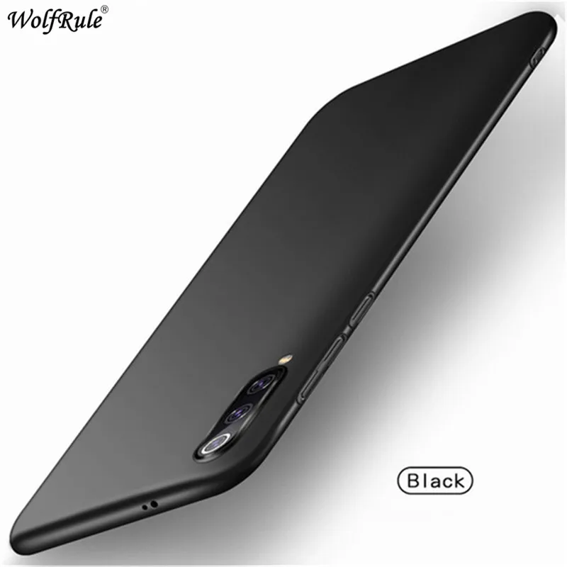 Для Xiaomi Mi 9 Lite чехол для телефона бампер ультратонкий Гладкий PC защитный жесткий чехол для телефона Xiaomi Mi 9 Lite чехол 6,39'' - Цвет: Black