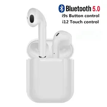 I12 TWS Bluetooth наушники i9s мини наушники беспроводные наушники Bluetooth гарнитура с зарядной коробкой для смартфонов Auriculars