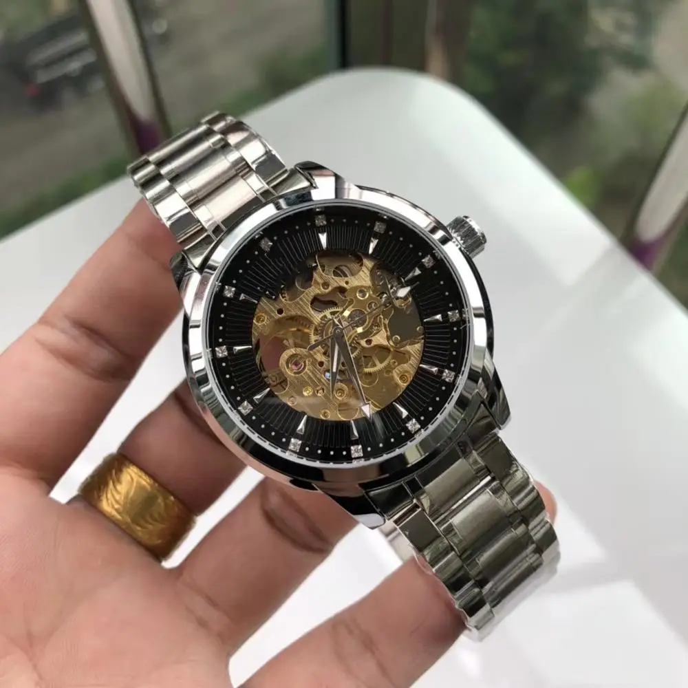 

Top Brand Men Automatic Watch Luxury aaa Mechanical Watches Men's Stainless Steel Clock Relogios Masculino