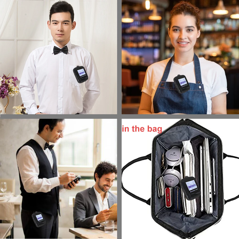 Wireless Restaurant Guest Calling System Waterproof Belt Watch Receiver For Cafe Bar 1