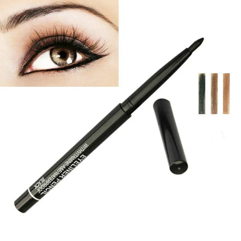 

New Natural Long Lasting Eyeliner Pen Quick-Dry Liquid Eye Liner Pen Waterproof Eye Makeup Marbled Pattern Thick