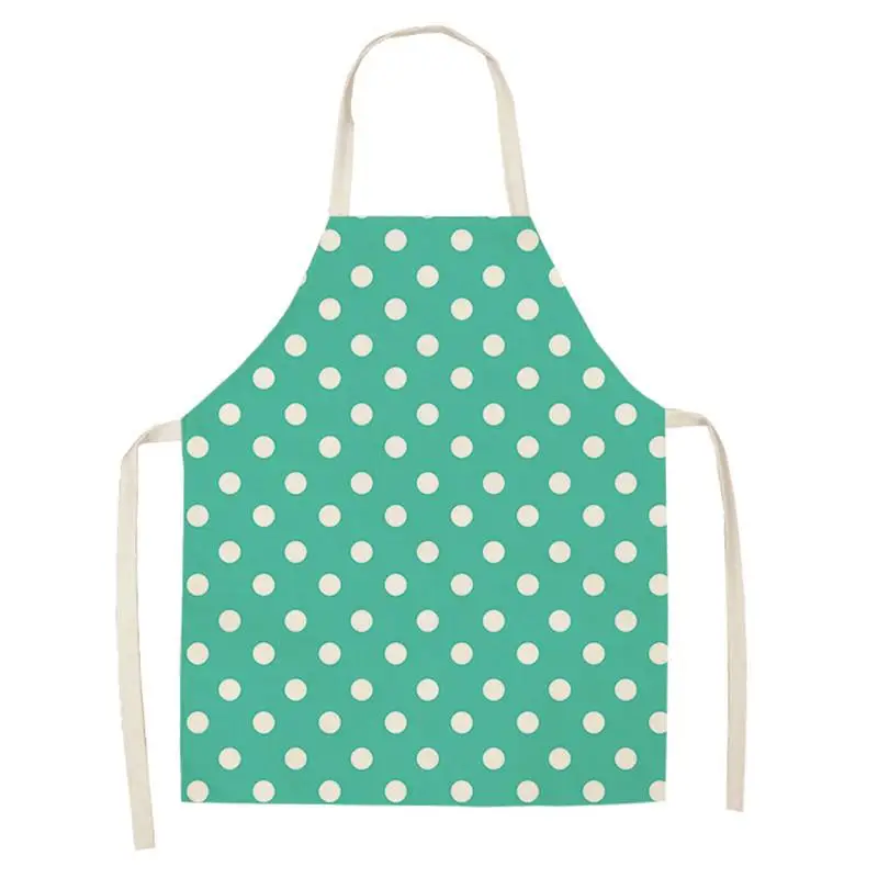 Geometric Aprons Cotton Linen Women Adult Kids Sleeveless Apron Easy Cleaning Home Kitchen Cooking Pinafore WQ94