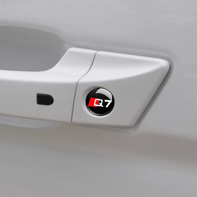 4pcs Car Lock Keyhole Stickers Decoration Protection Accessories For Audi Sline S TT Q3 Q5 Q7 A1 A3 A4 A5 A6 A7 A8 Auto Styling