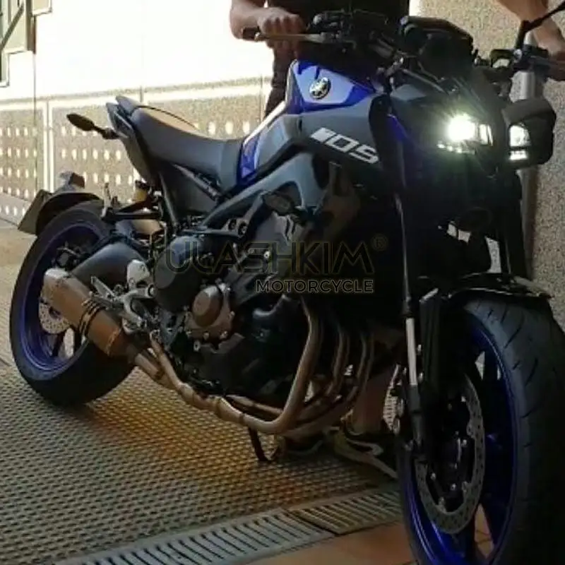 MT09 FZ09 мотоцикл глушитель контактная труба выхлопная полная система слипоны для yamaha FZ-09 MT-09 MT 09- XSR900