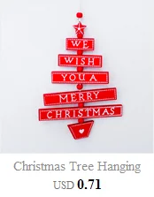 Рождественская елка, подвесные украшения, украшения для дома, деревянная лоза, деревянный знак, подвеска, мы желаем вам счастливого Рождества, с принтом F820