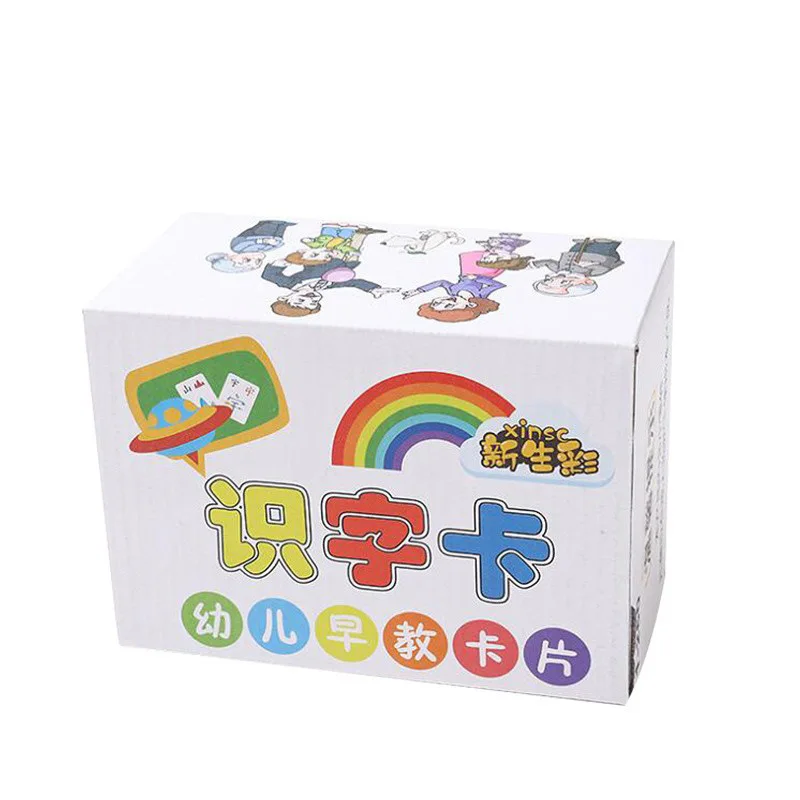 

Early Childhood Education Literacy Cards Chinese Characters Preschool 2-6 Years Old Baby's Enlightenment Card With Picture