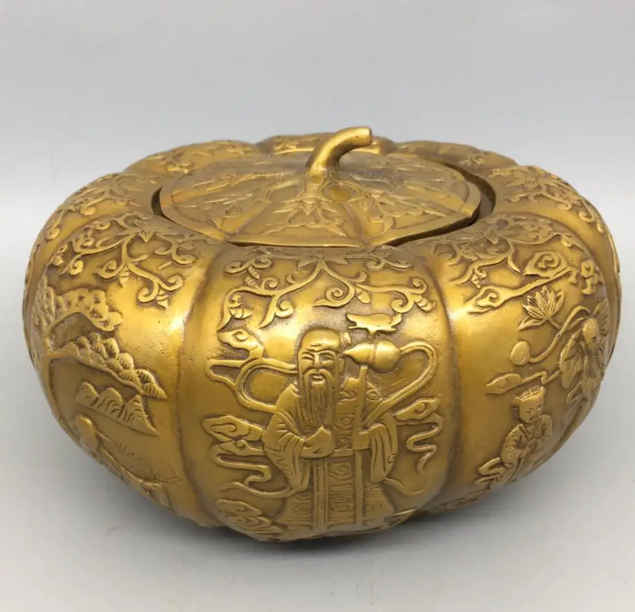 

Archaize brass eight immortals pumpkin tank household decoration crafts statue