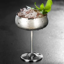 1 шт. роскошный 304 из нержавеющей стали бокал для коктейлей, соков, напитков, шампанского, бокал для вечеринок, барная посуда, кухонные инструменты, серебро