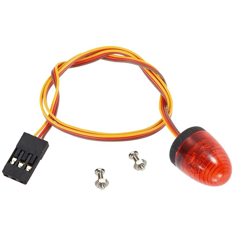 

5 Modes Ultra Bright LED Light Rotating Flashing Police Lamp for 1/8 1/10 RC Crawler Truck Short Course Car CC01