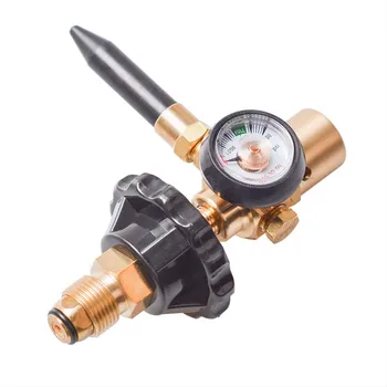 

1Pc Brass Helium Latex Balloon Inflator Regulator With Pressure Gauge For G5/8 Tank Valves 145*135mm Pressure Reducer