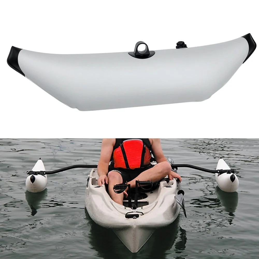 Kayak Standing 2 Inflatable Outrigger Stabilizer with 4 Kayak Scupper Plugs for Kayak Kanoe Boat Paddling Fishing