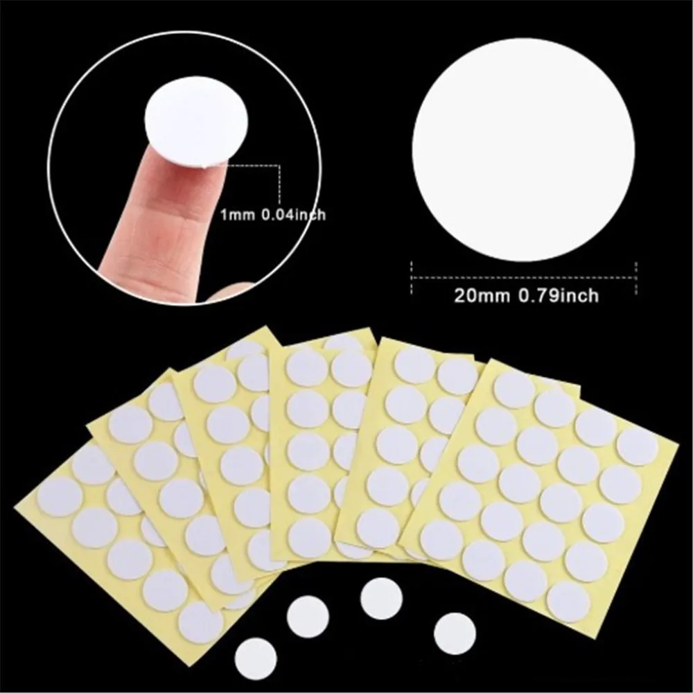 Pegatinas de 20mm para fabricación de velas, pegatinas de doble cara resistentes al calor para cera fija, artesanal, 100 Uds. ► Foto 2/6