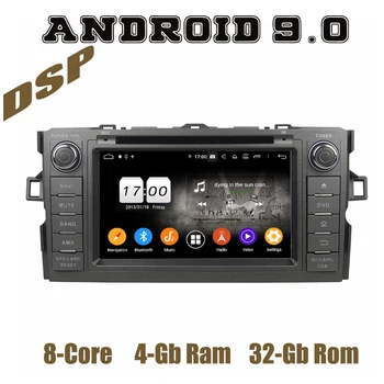 

Android 9.0 Car DVD GPS Multimedia Player for toyota auris with DSP octa core wifi usb 4+64GB Auto Stereo