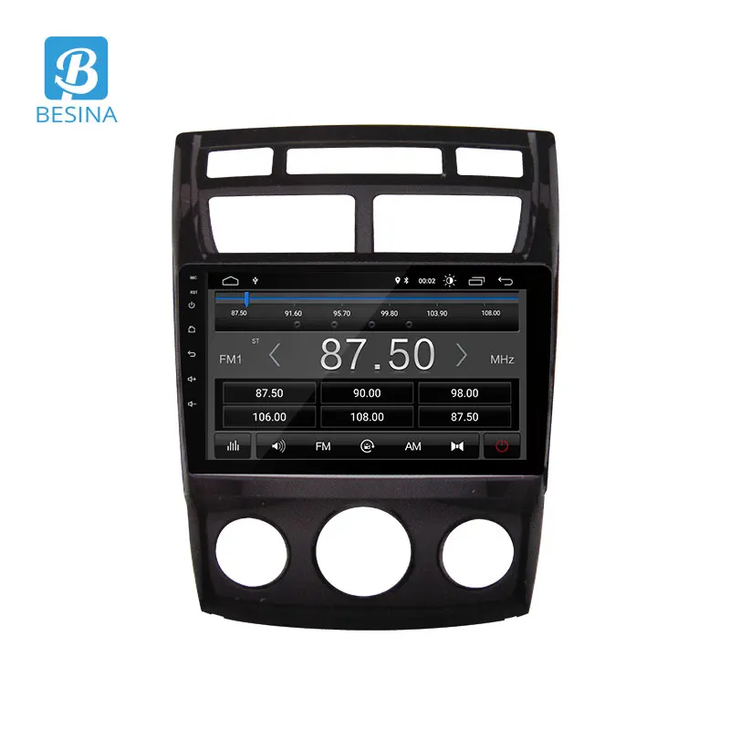 Besina 9 дюймов Android 9,0 автомобильный мультимедийный плеер для Kia Sportage 2 JE KM 2007 2008 2009 wifi gps 1 Din автомагнитола стерео 2G+ 32G