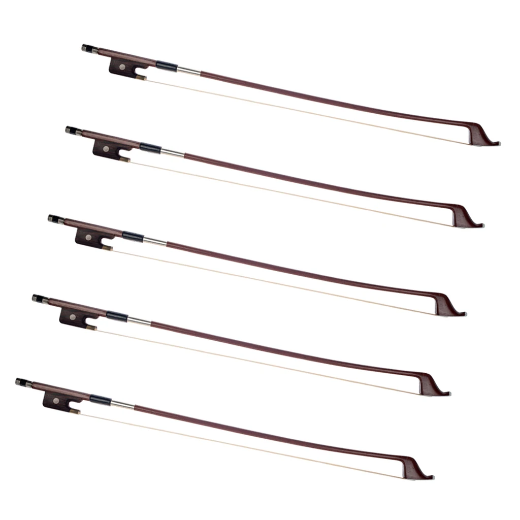

5pcs 4/4 Full Size Upright Double Bass Brazilwood Bow French Style