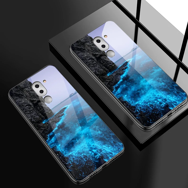 H116 Для Huawei Honor 6X 7X 7C 7A 8A 8X9 облегченное закаленное стекло Крышка для Y6 Y9 Y7 премьер-профессионал Magic2 модные жесткие чехлы для телефона - Цвет: H116