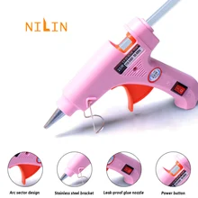 Nilin 20w ue quente melt pistola de cola diy mini ferramenta reparo temperatura calor elétrico industrial thermo casa rápida
