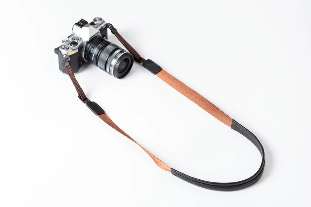 Original Genuine Leather+Webbing Handmade Camera Shoulder Strap Neck Belt for Canon/Nikon/Sony/Panasonic/Sigma/Olympus/Fuji