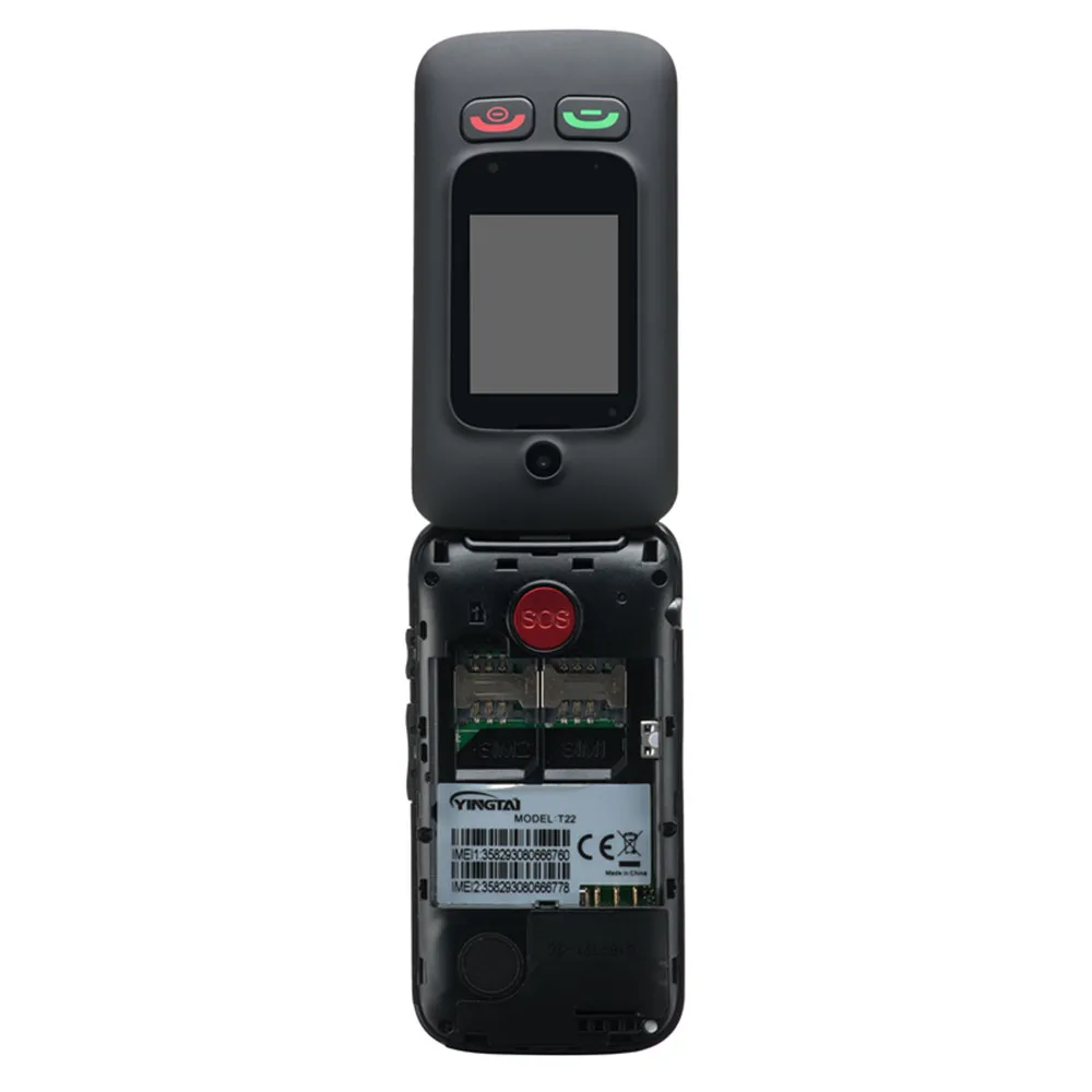 YINGTAI T22 2G MTK6276 GPRS MMS Большой кнопочный мобильный телефон для пожилых людей с двумя sim-картами