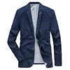 M-4XL Denim Blazer Men Jacket Cotton Autumn Spring Fashion Male Clothes Slim Fit Business Jean Coats Men Casual Suits  MY189 1