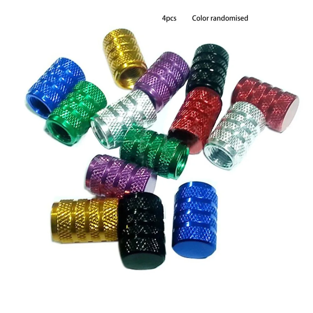 4 шт алюминиевые круглые крышки стержня вентиля шины для автомобиля велосипеда мотоцикла сплава клапанные крышки для США клапанов автомобиля-Стайлинг