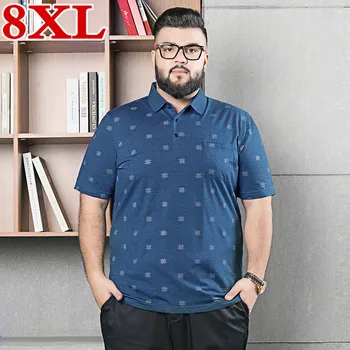 

2020 plus size 8XL 7XL 6XL high quality fashion black polo shirts men brand clothing short sleeve Polo male casual Polo shirts