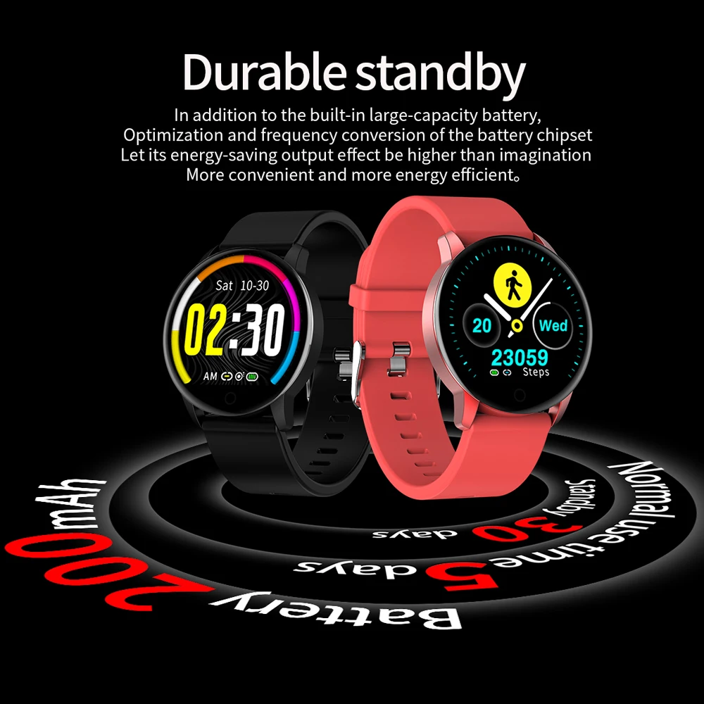 DIGOOR Q20 фитнес-браслет Смарт-часы водонепроницаемые с измерением давления шагомер часы с функцией измерения пульса для мужчин и женщин