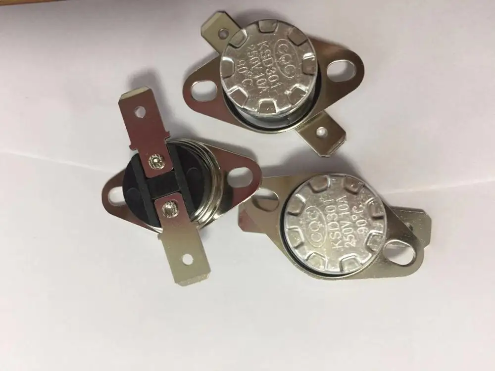 Free Shipping 10pcs/LOT KSD301 90-180℃ PFDegree normally closed temperature snap-on thermal protector switch | Обустройство дома