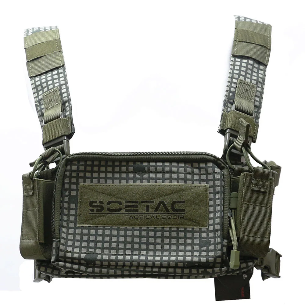 

SOETAC CS Wargame Chest Rig Airsoft Tactical Vests Gear Bag Magazine Pouch Gun Holster Molle System Waist Pack Men