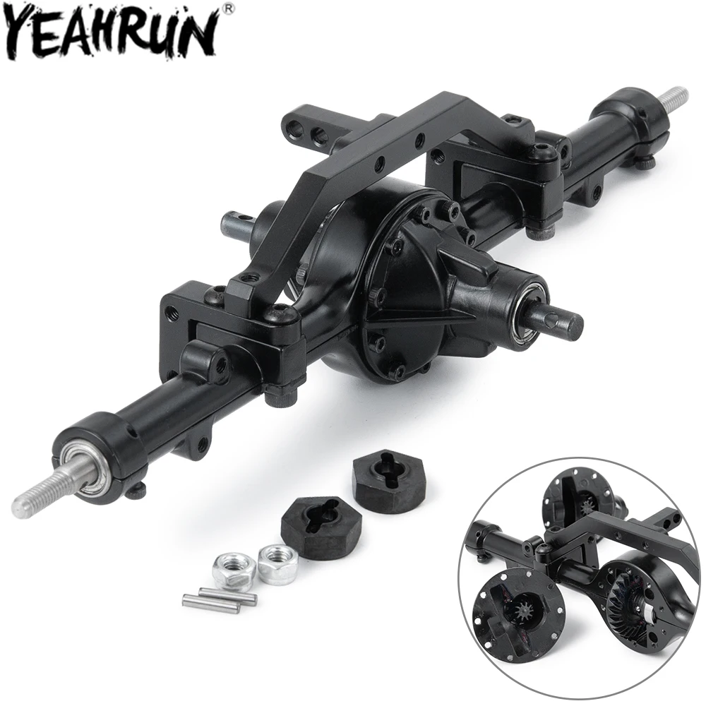 YEAHRUN RC Car Metal Axle Complete Middle Axle for 1/10 D90 RC Crawler