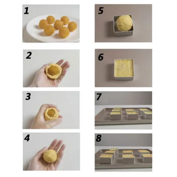 

10 Pcs Stainless Steel Cake Pie Biscuit Cutter Bread Molder Cookie Moulding Tool
