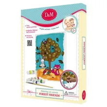 Роспись по холсту Лесные друзья Docha&Mama, 18*24см
