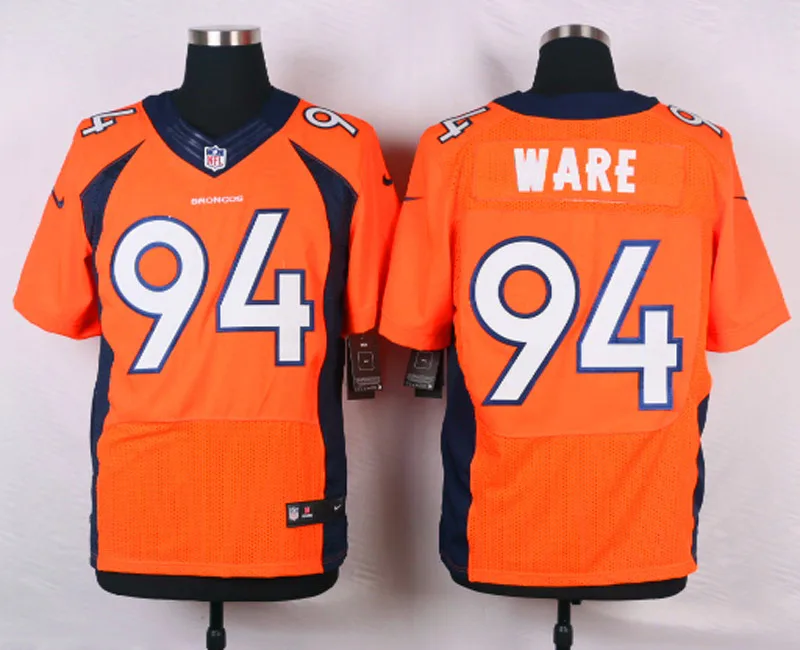 Черный Стилизованный, высокое качество, Денвер s Дерек Вулф Демаркус Ware Von Miller для мужчин, Джерси - Цвет: Черный