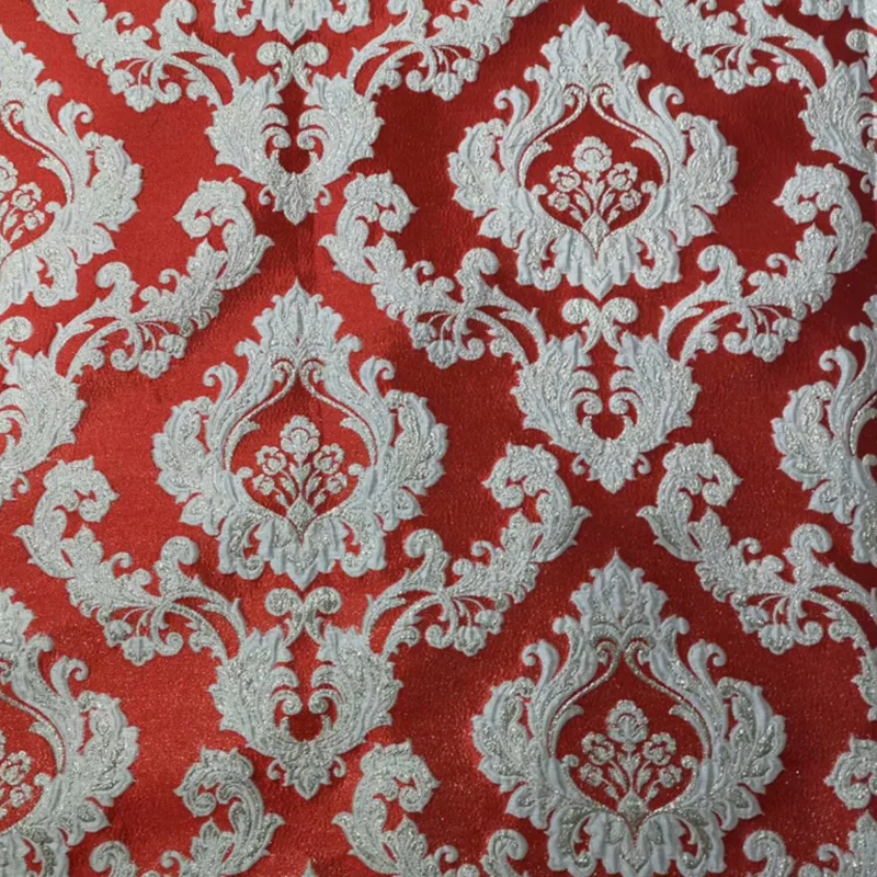 5YDS горячая Распродажа крашеная пряжа романтическая классическая полиэфирная металлическая жаккардовая ткань жаккардовая вышивка кружевная ткань для мода платье