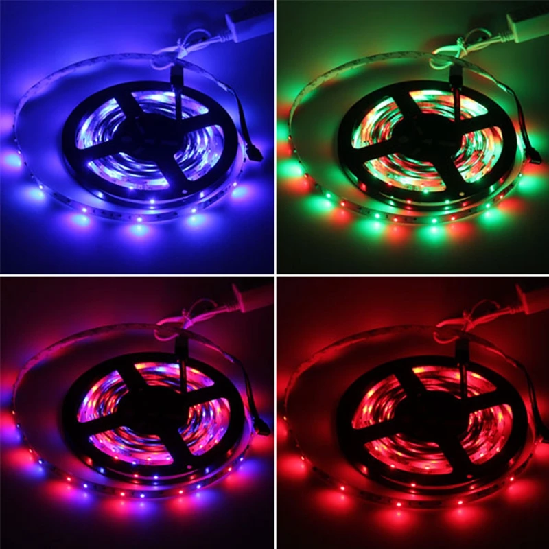 5 м гибкий светодиодный свет полосы 2835 RGB водонепроницаемая лента пропилен