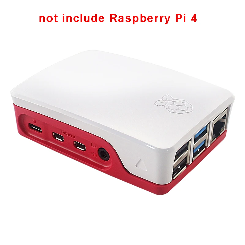Официальный Raspberry Pi 4 чехол красный и белый пластиковый корпус Корпуса для Raspberry Pi 4 Модель B