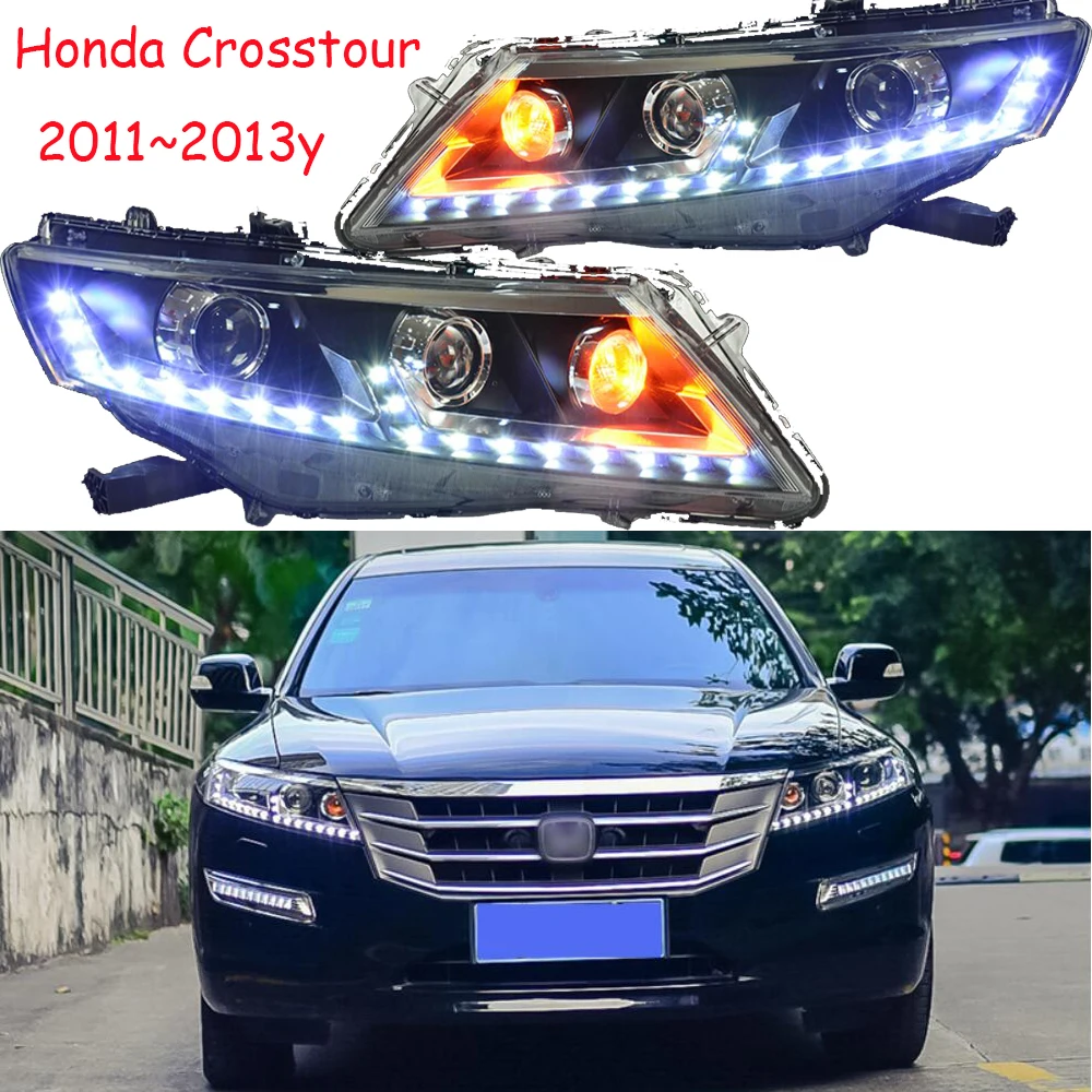 2 шт. фара для перекрестных фар 2011 2012 2013 светодиодный фонарь DRL H7 D2H Hid вариант Ангел глаз би ксенон проектор