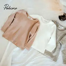 Бренд года; сезон осень-зима; дизайн; свитер для маленьких девочек и мальчиков; милые хлопковые топы в полоску для детей; свитер для мальчиков и девочек