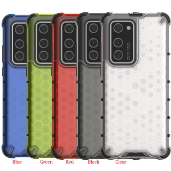

50pcs/lot For Huawei P40 Honeycomb Series Cover For Huawei P40 PRO Hybrid Anti-Shock PC + TPU Case